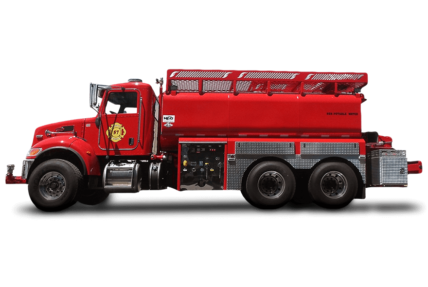 truck works fire tender side angle